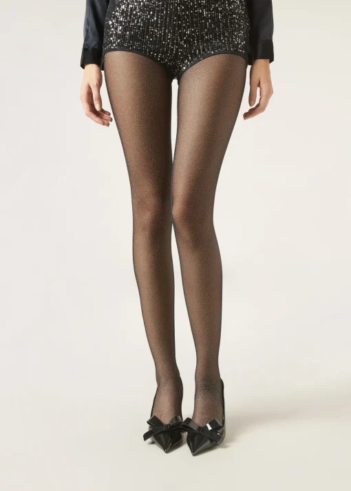 Collants Brilhantes em Tule