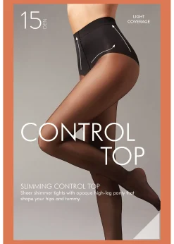 Collants com Cintura Adelgaçante - Den 15