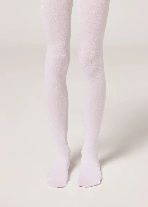 Collants Opacos 70 Den com Glitter para Menina