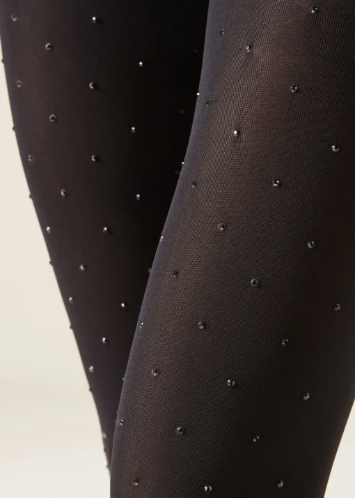 Collants Opacos com Strass - Den 50