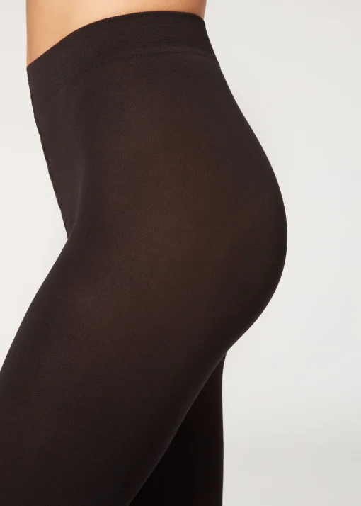 Collants Opacos em Algodão e Microfibra - Den 100