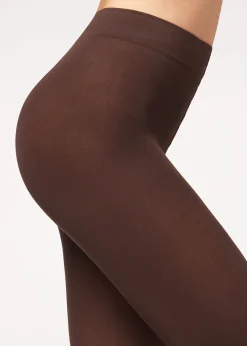 Collants Opacos em Algodão e Microfibra - Den 100