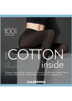 Collants Opacos em Algodão e Microfibra - Den 100
