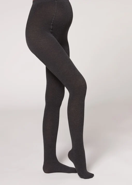 Collants Opacos Maternidade com Caxemira