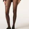 Collants Transparentes com Palavras Efeito Tatuagem - Den 30