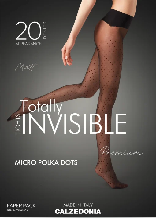 Collants Transparentes Invisíveis às Bolinhas - Den 20