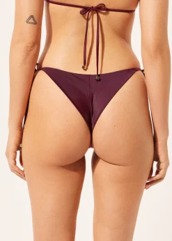 Cueca de Biquíni Brasileira com Laços Shiny Satin