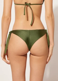 Cueca de Biquíni Brasileira com Laços Glowing Surface