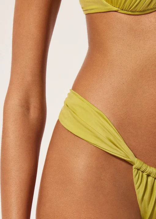 Cueca de Biquíni Brasileira com Laterais Finas Shiny Satin