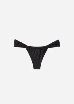 Cueca de Biquíni Brasileira com Laterais Finas Shiny Satin
