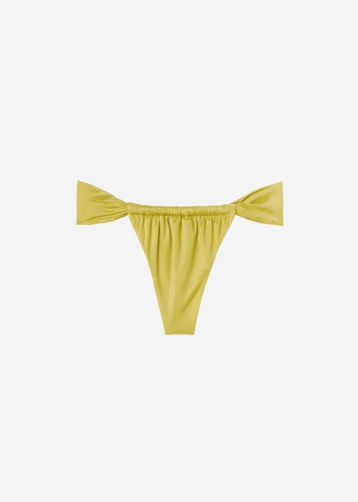 Cueca de Biquíni Brasileira com Laterais Finas Shiny Satin