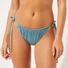 Cueca de Biquíni com Laços Shiny Satin