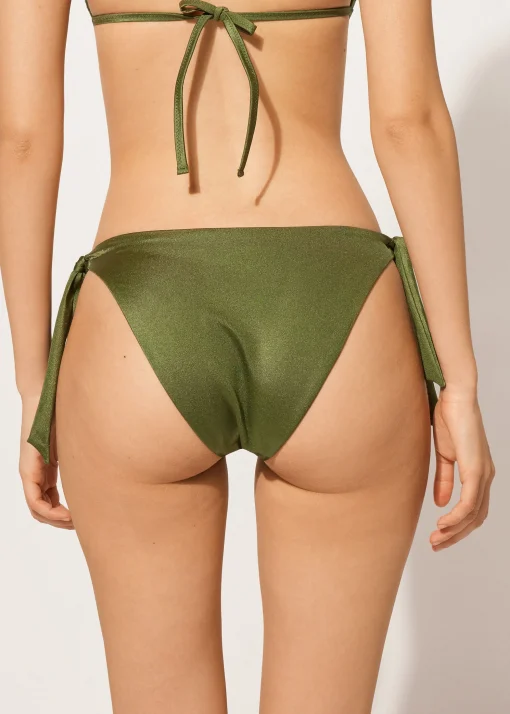 Cueca de Biquíni com Laços Glowing Surface