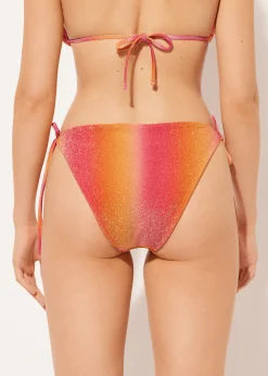 Cueca de Biquíni com Laços Colorful Shades