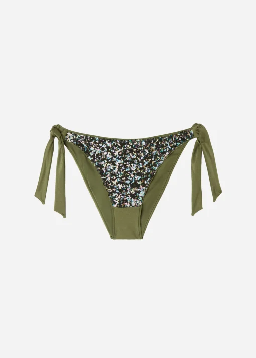 Cueca de Biquíni com Laços Glowing Surface
