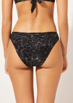 Cueca de Biquíni com Padrão Animal Daloa