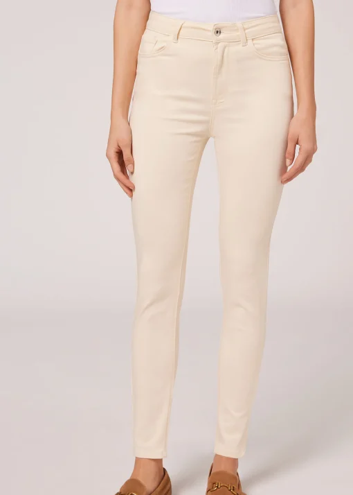 Jeans Push-up Skinny de Cintura Subida Soft Touch