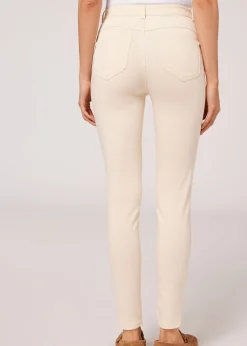 Jeans Push-up Skinny de Cintura Subida Soft Touch