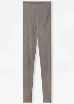 Leggings Caneladas com Caxemira
