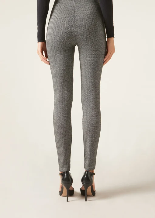 Leggings Justas Padrão Espinha