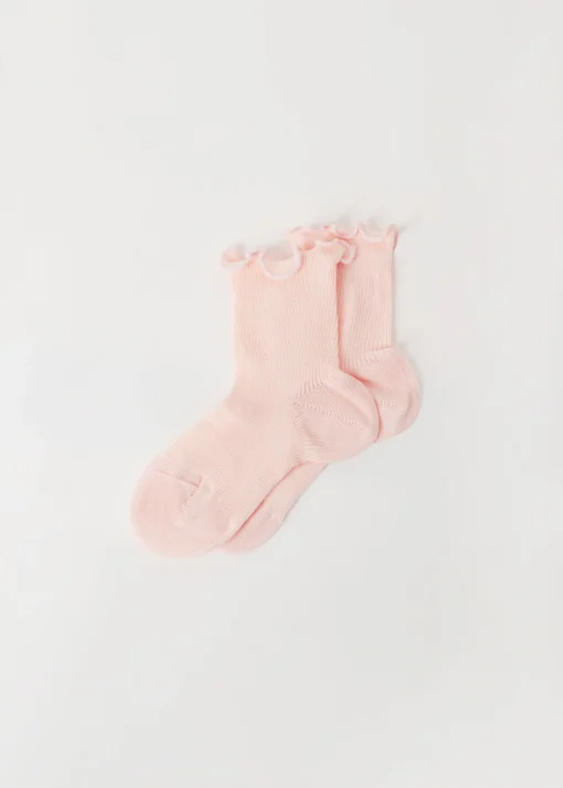 Meias Curtas Caneladas para Menina