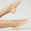 Meias Invisíveis em Algodão com Silicone no Bordo para Mulher