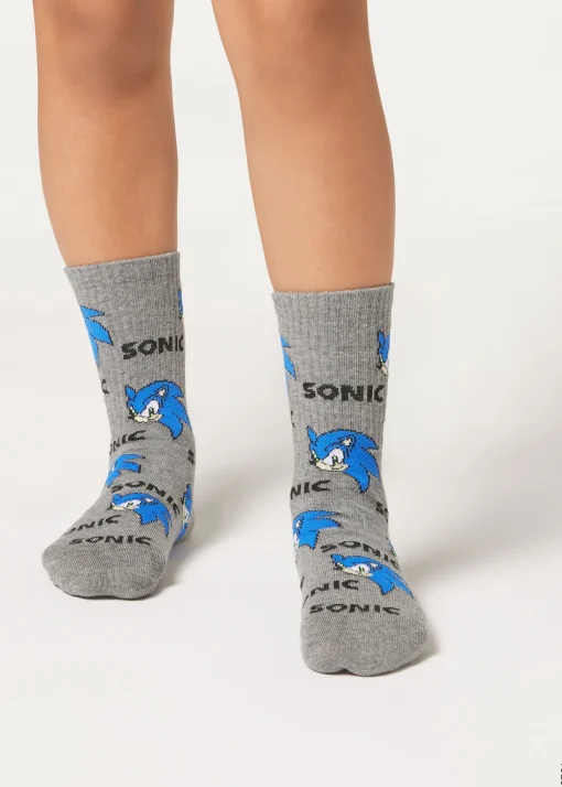 Meias Sonic para Criança