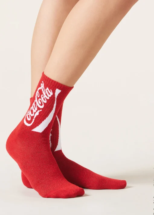 Meias Vermelhas Coca Cola