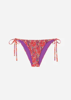 Cueca de Biquíni com Laços Vibrant Paisley