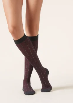 Meias Altas em Algodão