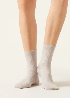 Meias Curtas com Caxemira