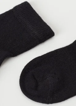 Meias Curtas com Caxemira para Recém-nascido