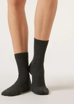 Meias Curtas com Caxemira