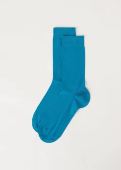 Meias curtas de algodão acetinado