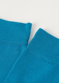 Meias curtas de algodão acetinado