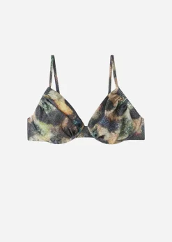 Parte de Cima de Biquíni Balconette Sparkling Camouflage