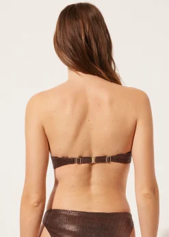 Parte de Cima de Biquíni Caicai Ligeiramente Almofadada Light Reflections