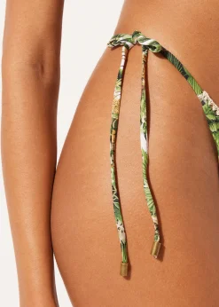 Tanga de Biquíni com Laços Savage Tropics